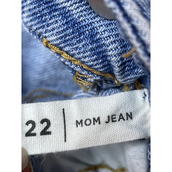 Pacsun Women's Blue Washed Mom Jeans Pants Sz 22 - Picture 8 of 9